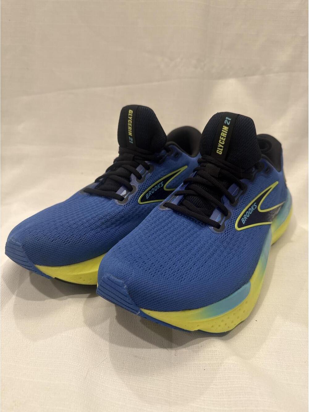 Brooks Hyperion Neutral Running Shoes Blue Yellow Black Men's US 13
